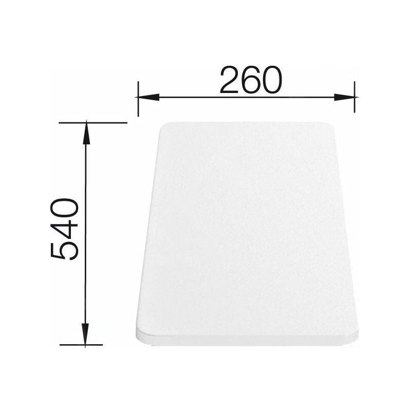 Blanco - Accessoires - Planche à découper Lago 540x260 mm, blanc 210521