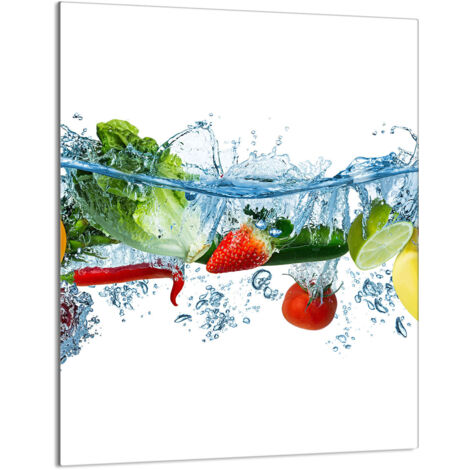 Planche à découper en verre 40 x 52 cm Fruits