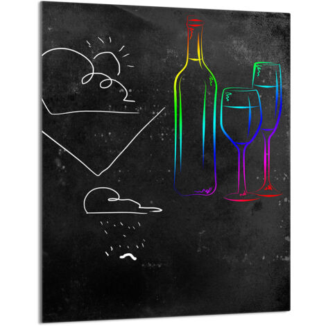 Planche à découper en verre 40 x 52 cm Noir