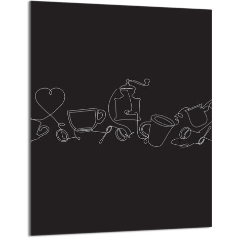 Planche à découper en verre 40 x 52 cm Noir