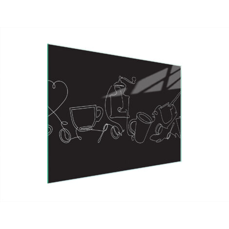PLANCHE À DÉCOUPER EN VERRE 40x30 NOIRE