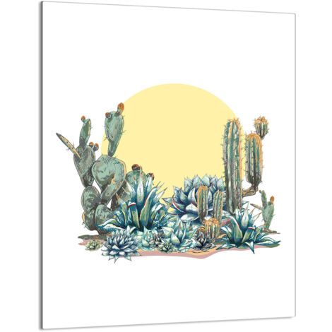 PLANCHE À DÉCOUPER EN VERRE 40x52 Cactus
