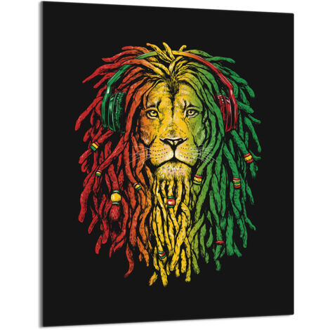 PLANCHE À DÉCOUPER EN VERRE 40x52 Lion