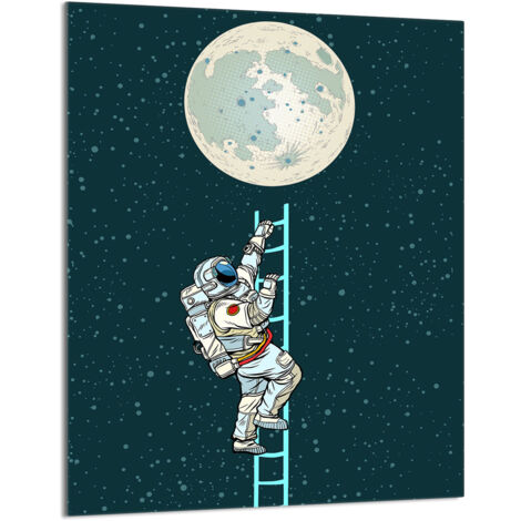 PLANCHE À DÉCOUPER EN VERRE 40x52 Lune