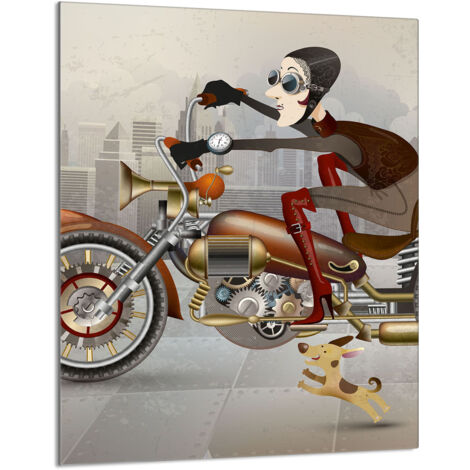 Planche à découper en verre 40x52 Moto