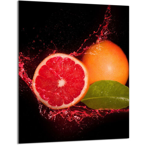 PLANCHE À DÉCOUPER EN VERRE 40x52 Pamplemousse