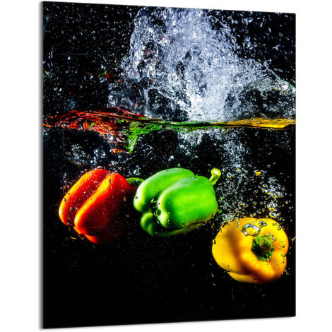 PLANCHE À DÉCOUPER EN VERRE 40x52 Poivre