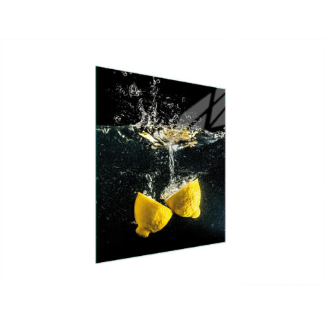 PLANCHE À DÉCOUPER EN VERRE 45x52 CITRON