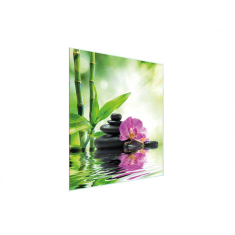 PLANCHE À DÉCOUPER EN VERRE 45x52 ORCHIDÉE