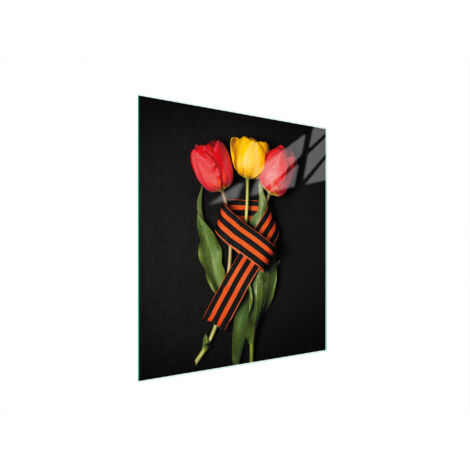 PLANCHE À DÉCOUPER EN VERRE 45x52 ROSES