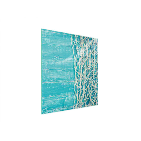 PLANCHE À DÉCOUPER EN VERRE 45x52 TURQUOISE