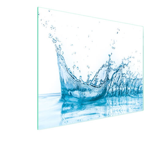 PLANCHE À DÉCOUPER EN VERRE 52x30 EAU