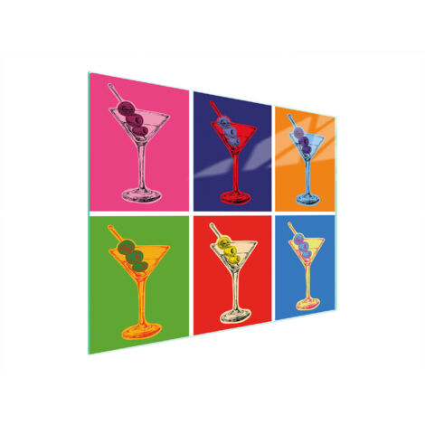 PLANCHE À DÉCOUPER EN VERRE 52x40 COULEUR