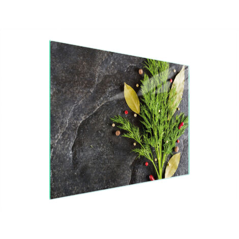 PLANCHE À DÉCOUPER EN VERRE 52x40 Fenouil