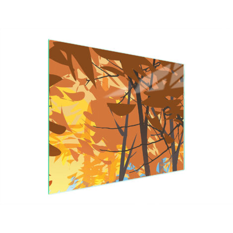 PLANCHE À DÉCOUPER EN VERRE 52x40 FORÊT