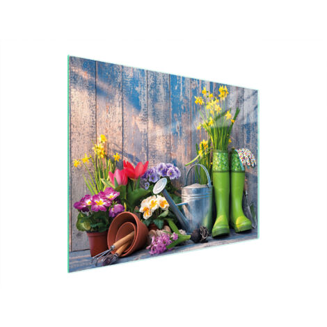 PLANCHE À DÉCOUPER EN VERRE 52x40 JARDIN