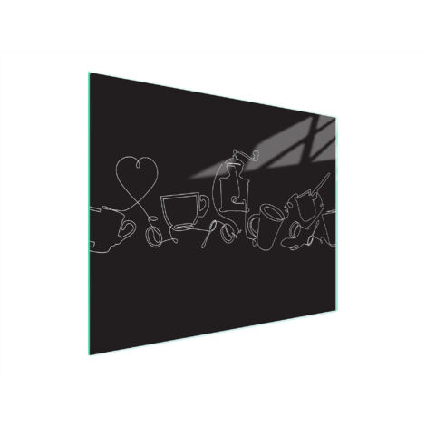 PLANCHE À DÉCOUPER EN VERRE 52x40 NOIRE