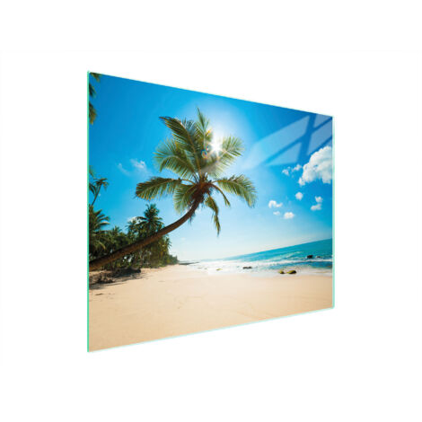 PLANCHE À DÉCOUPER EN VERRE 52x40 PLAGE