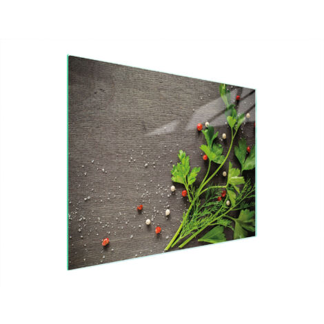 PLANCHE À DÉCOUPER EN VERRE 52x40 POIVRE