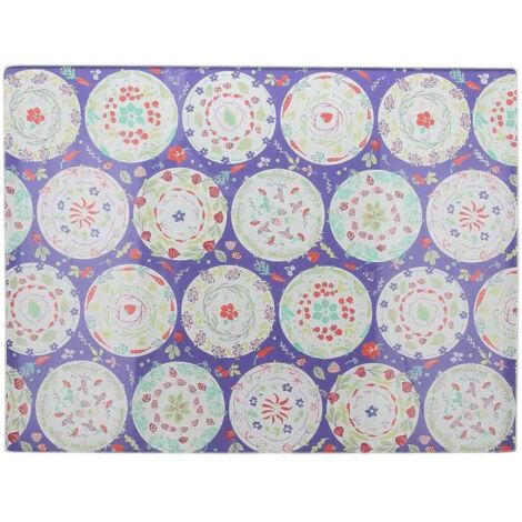 Planche à découper en verre trempé cm 25x35 en verre trempé multicolore