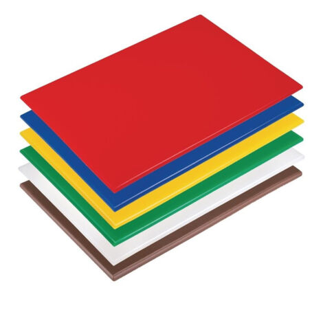 Planche à Découper Haute Densité Hygiplas - 300x225x12 mm - Lot de 6