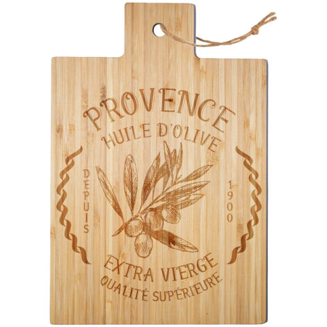 Planche à découper Huile d'olive en bambou alimentaire