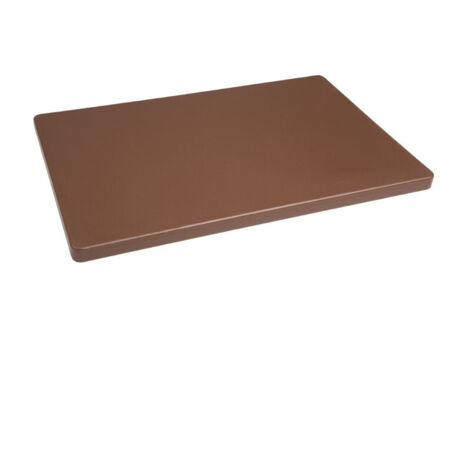 Planche à découper (L)450 x (P)300 x (H)20 mm, polyéthylène marron