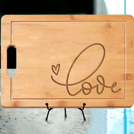 Planche à découper "LOVE" – Cadeau personnalisé pour cuisinier