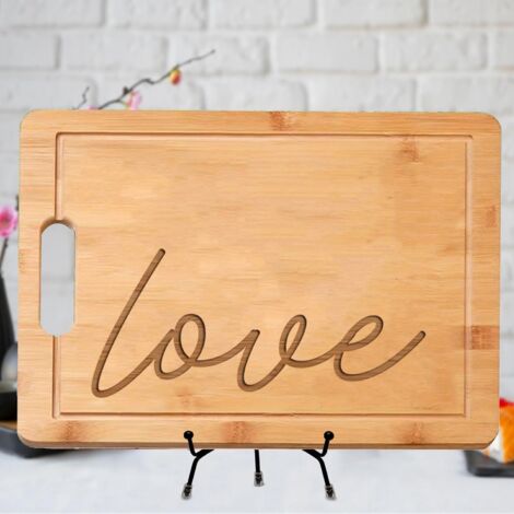 Planche à découper "LOVE" – Cadeau romantique personnalisé