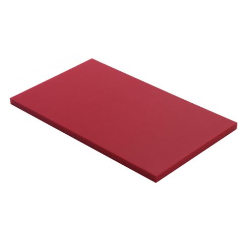 Planche à découper PEHD 500 Rouge 60x40x2 cm - Matériel CHR Pro