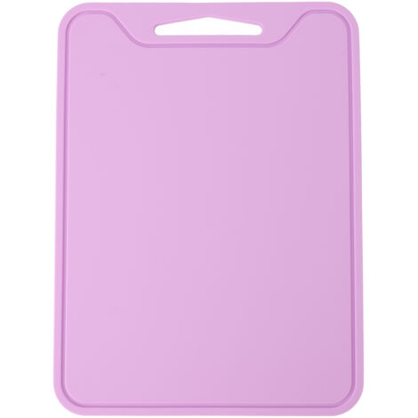 [Planche à découper] Planche de cuisine en silicone portable non-slip antiadhésive lavable machine violette [296x218x4.4mm] [316g]