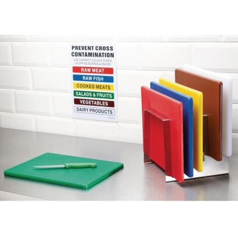 Planche à Découper Professionnelle Polyéthylène Bleue - 229 x 305 mm - Hygiplas