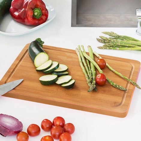 WADIGA Grande planche à découper en bambou 45 cm