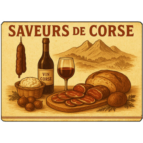Planche à découper saveur de Corse 28,5 x 20 cm