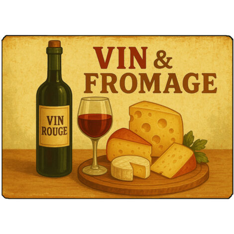 Planche à découper vin et fromage 28,5 x 20 cm