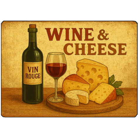 Planche à découper vin et fromage 28,5 x 20 cm