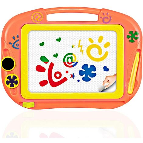 TUGAU Tablette D'écriture LCD Enfant 16 Pouces, Colorée Tablette Dessin  Enfant avec Deux Stylos Effaçables Doodle Dessin Pad Jouet Educatif Garçons