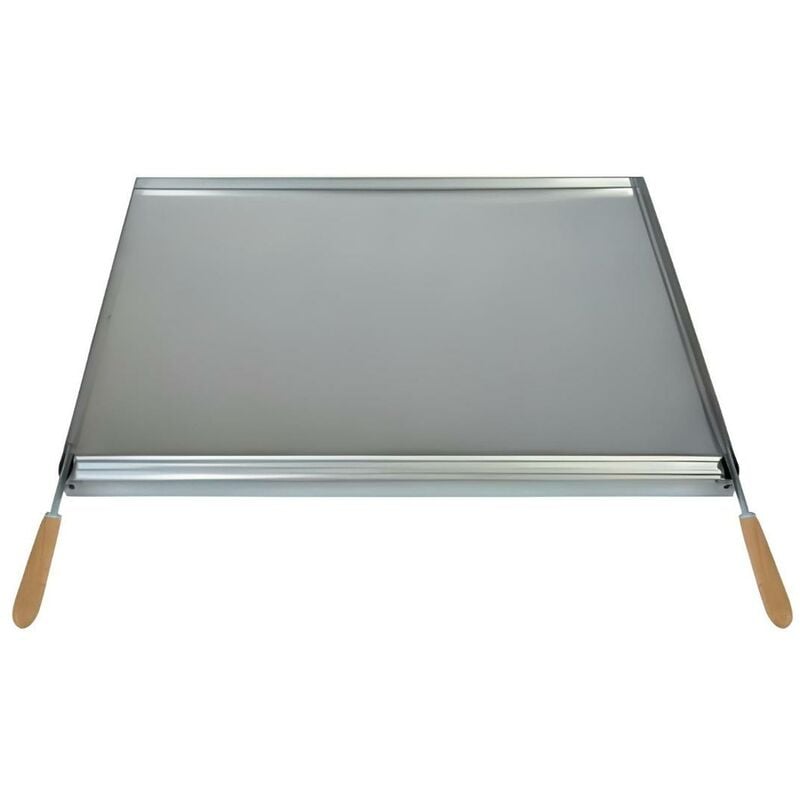 Visiodirect - Planche à Grille à rôtir avec récupérateur de graisse en Inox coloris Gris - 49 x 41 cm