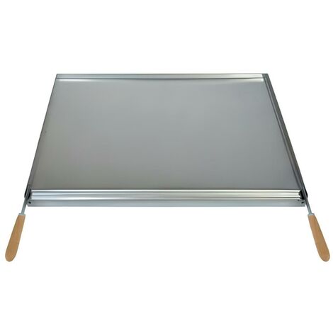 Planche à Grille à rôtir avec récupérateur de graisse en Inox coloris Gris - 49 x 41 cm