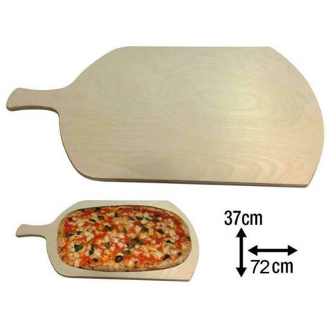 Planche à Pizza Au Mètre Plateau Rectangulaire En Bois Avec Poignée 72x37cm