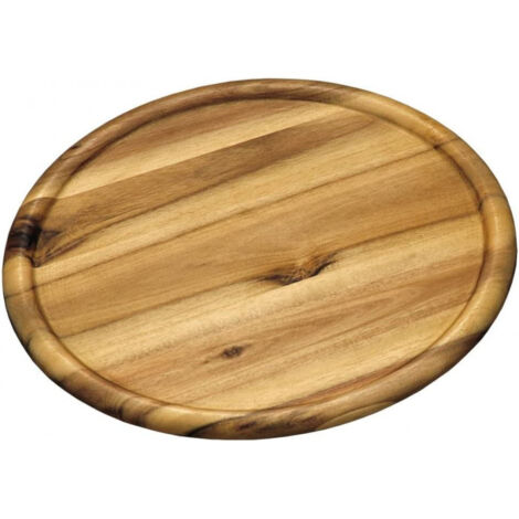 Planche à pizza en bois d'acacia - Marron - D 32 cm - Livraison gratuite