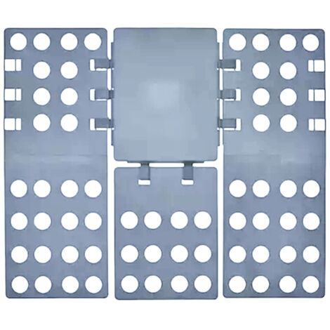 Planche à Plier T-Shirt Pratique, Structure Stable Gain de Temps, Accessoire de Rangement Gris pour Vêtements
