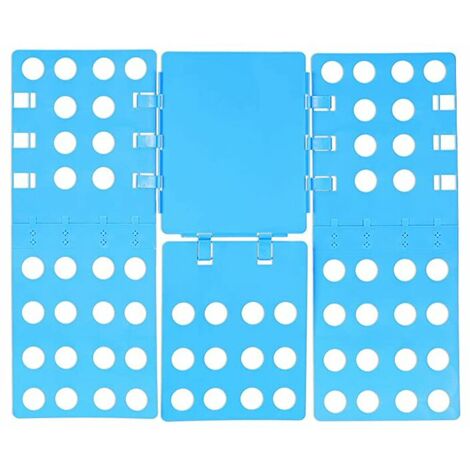 Planche à plier vêtements 3 ème génération 68 x 57 plieuse chemises plieur t-shirts flip flop, Bleu,GU.B/bon