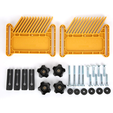 Planche à plumes jaune style B pour assemblage bois, avec rainure en biseau unique, accessoire pour outils électriques.