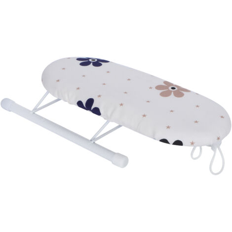 Planche à repasser pliable pour manchettes et cols, idéale pour la maison et les voyages - Motif Fleurs