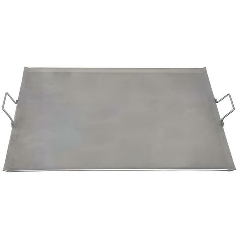 Planche à rotir barbecue 5 mm en Fer coloris Gris - 50 x 50 cm