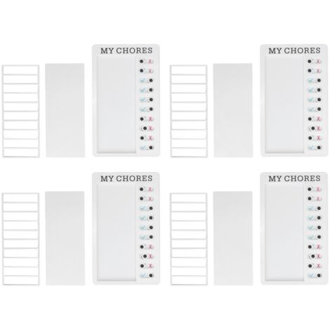 Planche à tâches détachable 4 pièces - Tableau de suivi DIY, recyclable et portable pour projets, voyages et organisation quotidienne.