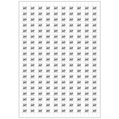 Planche A4 de 190 pictos en 10 x 10 mm Arrêt d'urgence électricité pour plan d'évacuation