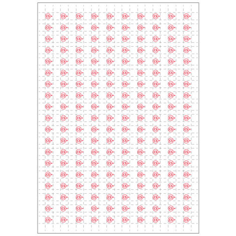 Planche A4 de 190 pictos en 10 x 10 mm Colonne sèche (alimentation) pour plan d'évacuation