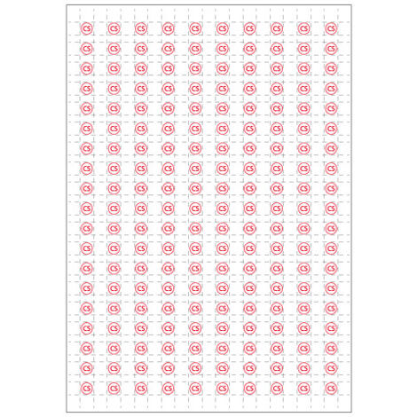 Planche A4 de 190 pictos en 10 x 10 mm Colonne sèche (refoulement) pour plan d'évacuation